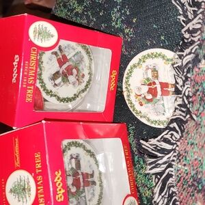 Spode vintage usa santa around the word  porcelain ornament lmtd edition rare